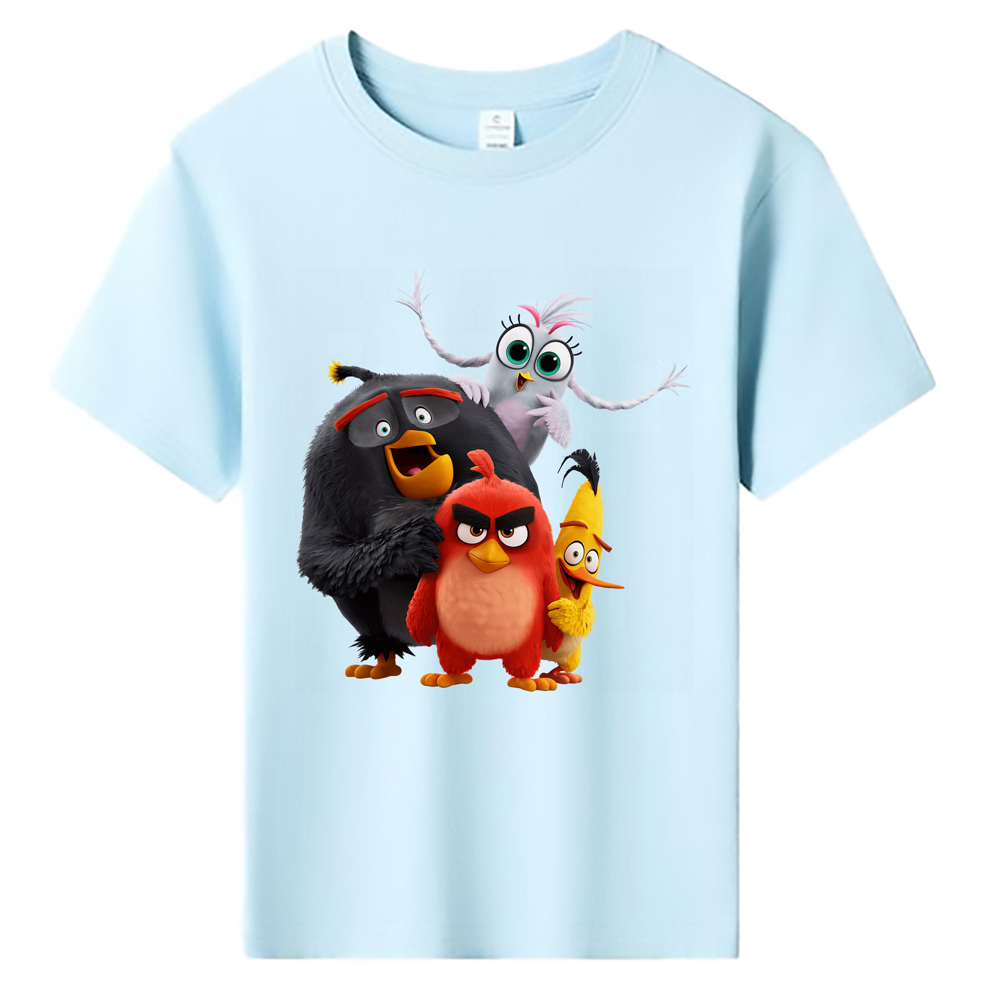 （画像用） Angry Birds アングリーバード 綿100％キッズTシャツ（フロントプリント）